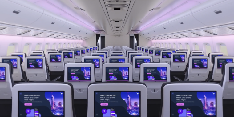 Passengers on some airlines will get to pass the time with 4K OLED TVs