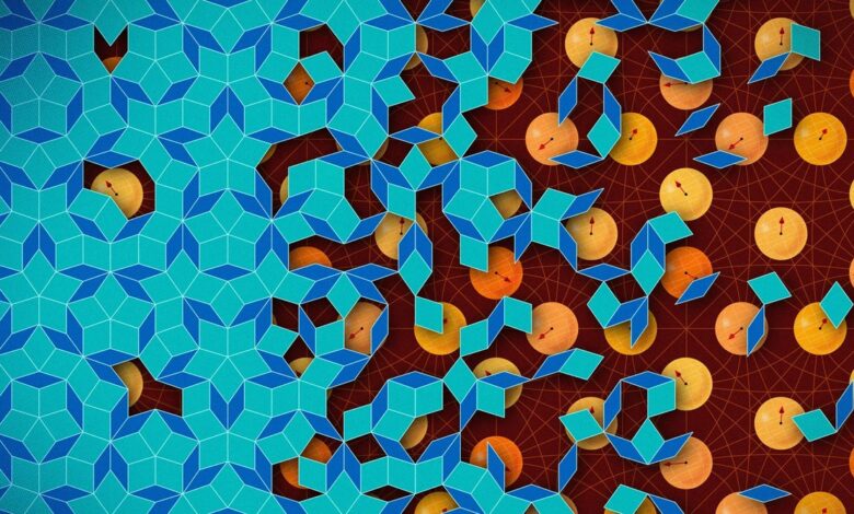 Never-Repeating Patterns of Tiles Can Safeguard Quantum Information