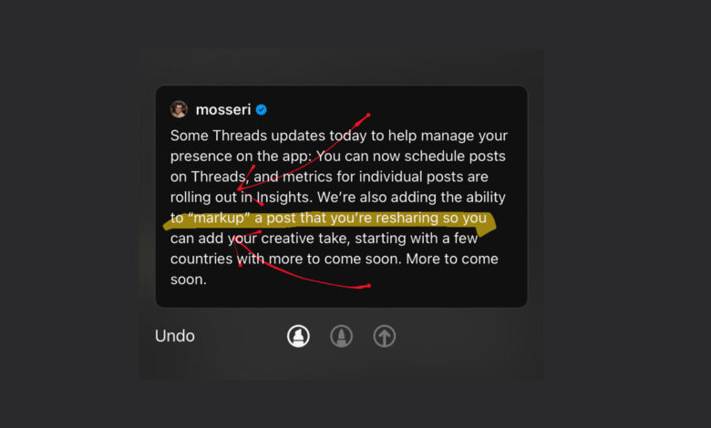 Threads now lets you scribble on top of other users’ posts Threads now lets you scribble on top of other users’ posts