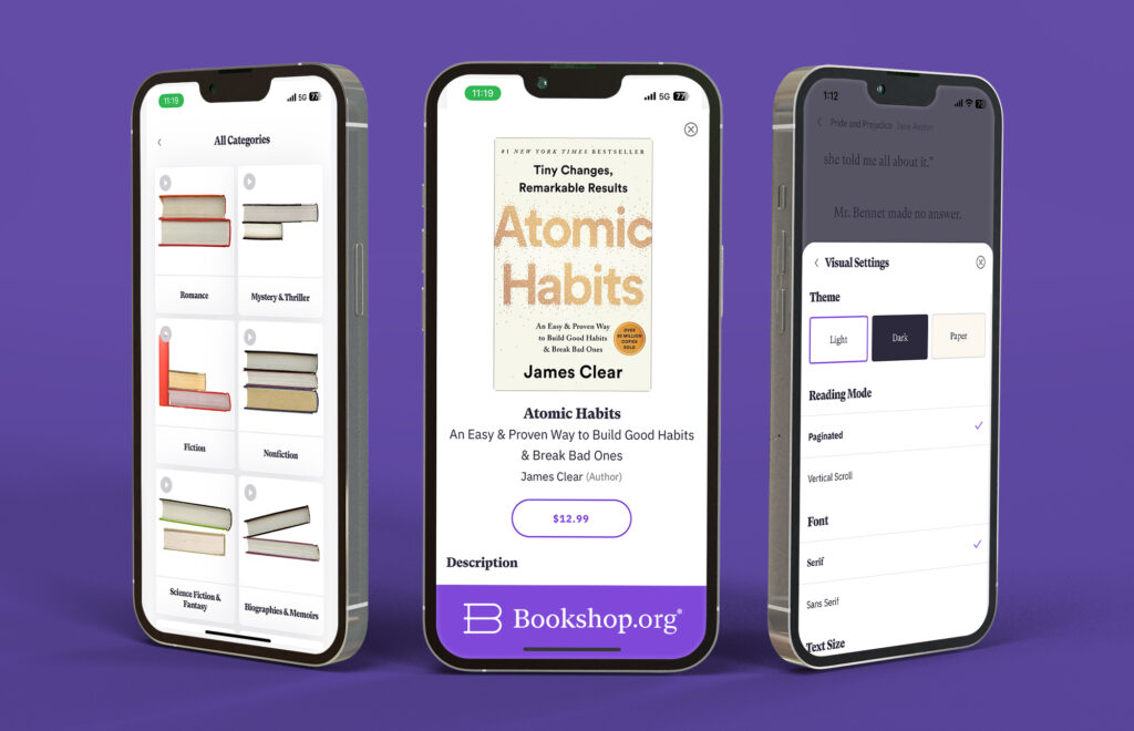 Bookshop.org is now selling ebooks