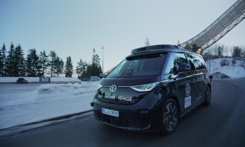 VW is testing its robotaxis in snowy, icy Norway VW is testing its robotaxis in snowy, icy Norway