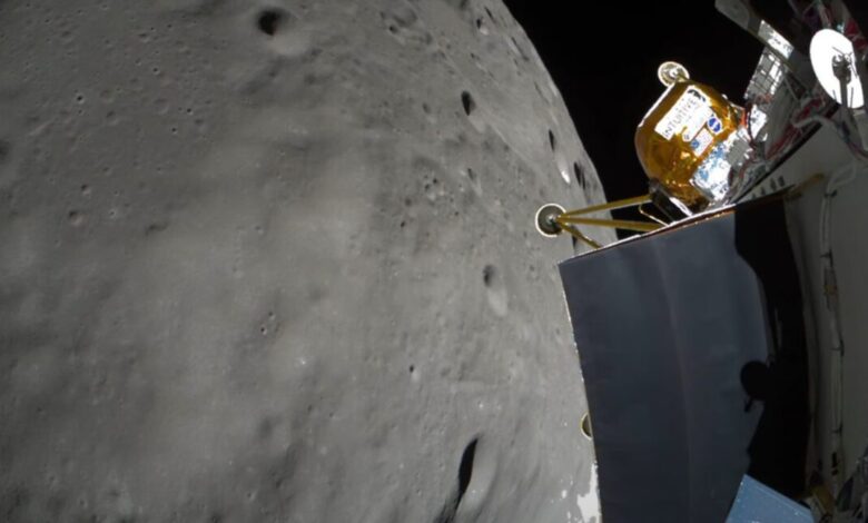 Intuitive Machines’ second attempt to land on the Moon also went sideways Intuitive Machines’ second attempt to land on the Moon also went sideways