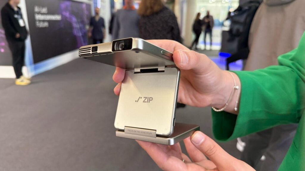 I Fell in Love With This Tiny Foldable Projector at MWC 2025