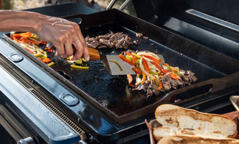 Traeger built a smaller Flatrock griddle for smaller outdoor spaces