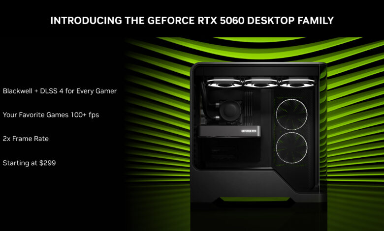 NVIDIA’s GeForce RTX 5060 GPU arrives on May 19 NVIDIA’s GeForce RTX 5060 GPU arrives on May 19