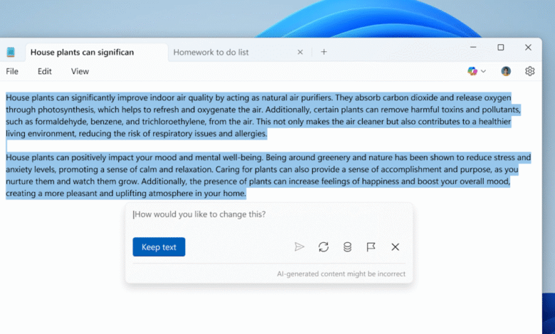 Microsoft Notepad’s latest AI trick churns out custom text for you