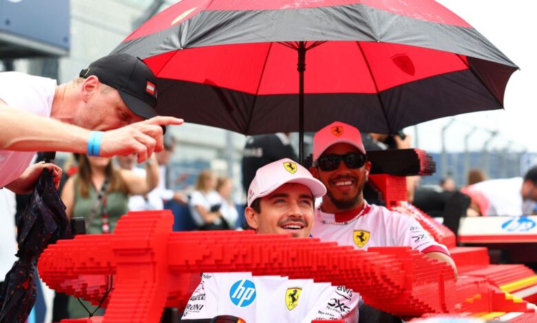 Formula 1 Drivers Just Hit the Track in These Full-Sized Lego Cars Formula 1 Drivers Just Hit the Track in These Full-Sized Lego Cars