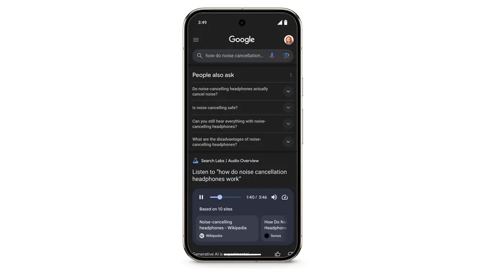 Google Search uses AI-generated podcast hosts to answer your questions