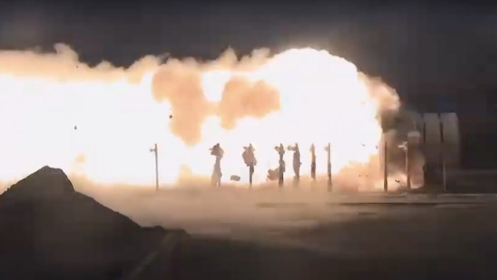 NASA tested a new SLS booster that may never fly, and the end of it blew off