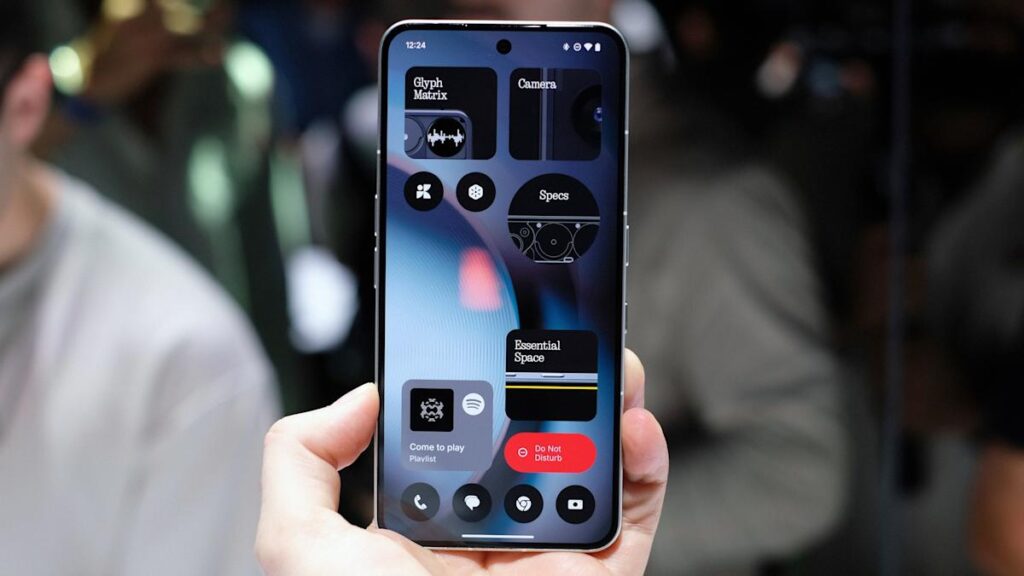 A tiny, playful dot-matrix screen in the company’s most expensive phone yet